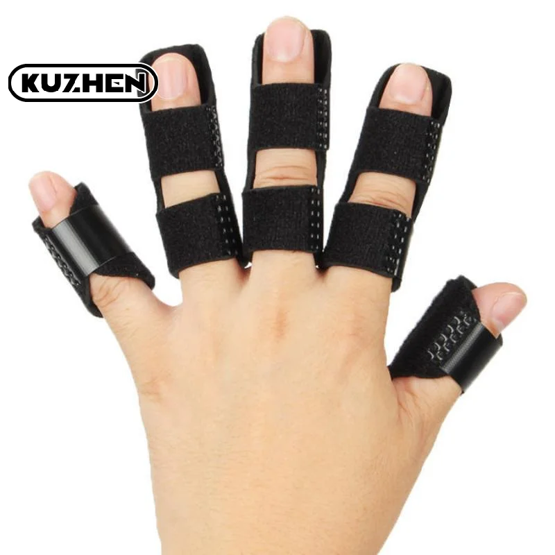 5PCS Men&Women Sports Protective Gear Finger Fixation For Broken Fingers/Straightening Finger/Knuckle Finger Gloves Support Set