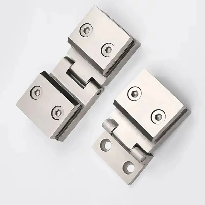 

2 шт., утолщенные стеклянные дверные петли из нержавеющей стали, витрина, механическое оборудование, дверные петли, оконные петли Deli для 6 ~ 8 мм