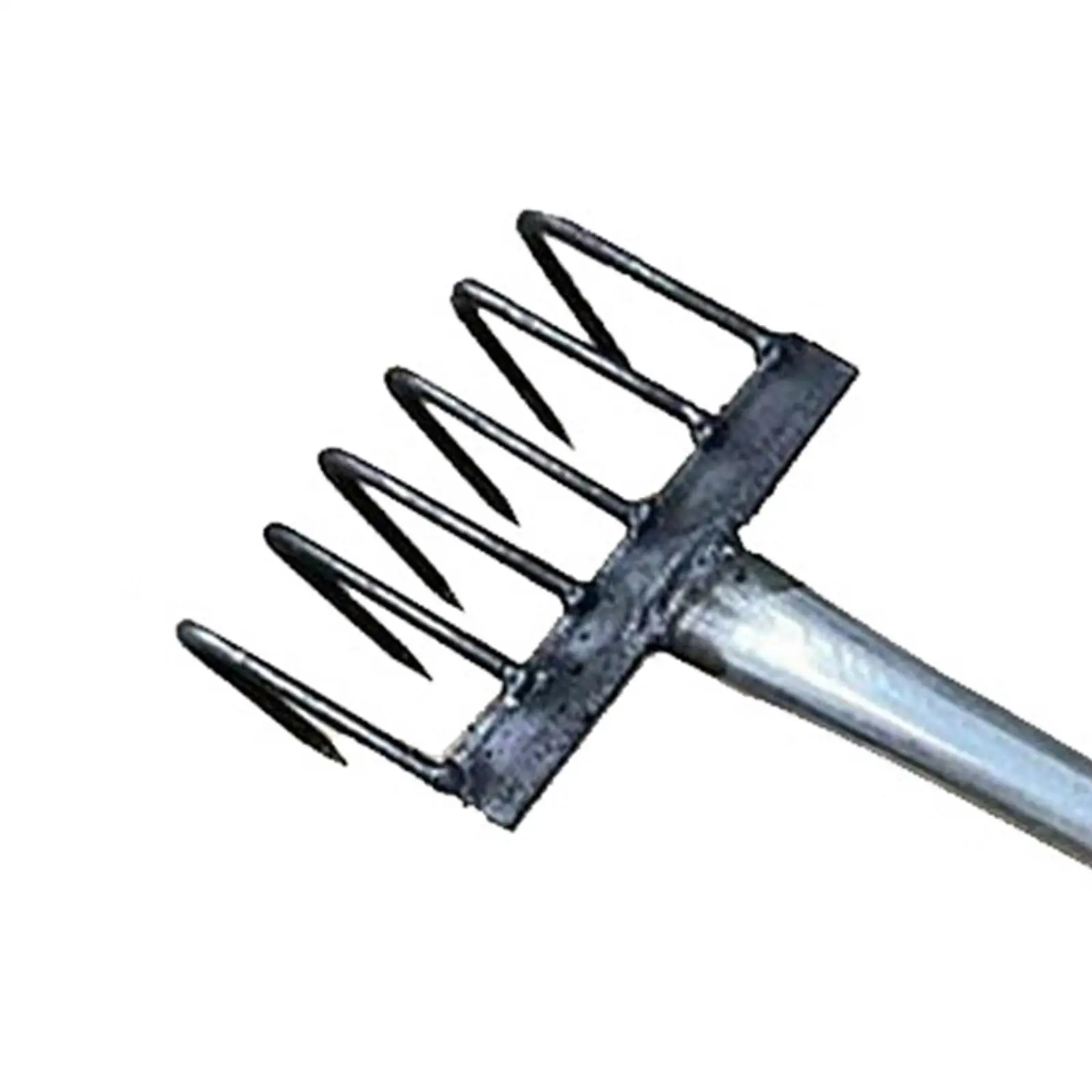 Rastrillo de mano para jardín, herramienta de jardinería, rastrillo pequeño de acero inoxidable resistente para hojas