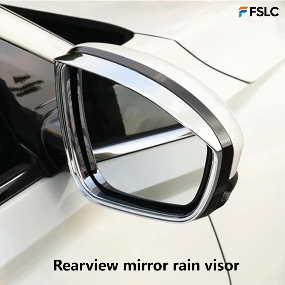 ⭐genuine⭐-2pcs-carbon-fiber-rearview-mirror-rain-visor-for-nissan-rogue-x-trail-qashqai-murano-pathfinder-sport-accessories