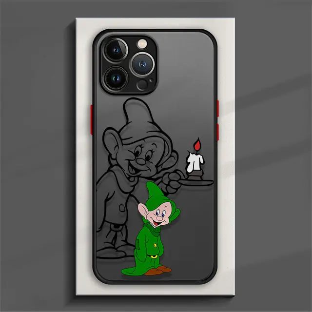 Snow White And The Seven Dwarfs Phone Case For iPhone 16 15 14 13 12 11 Mini Pro Max X XR XSMax 7 8 Plus Matte Transparent Cover