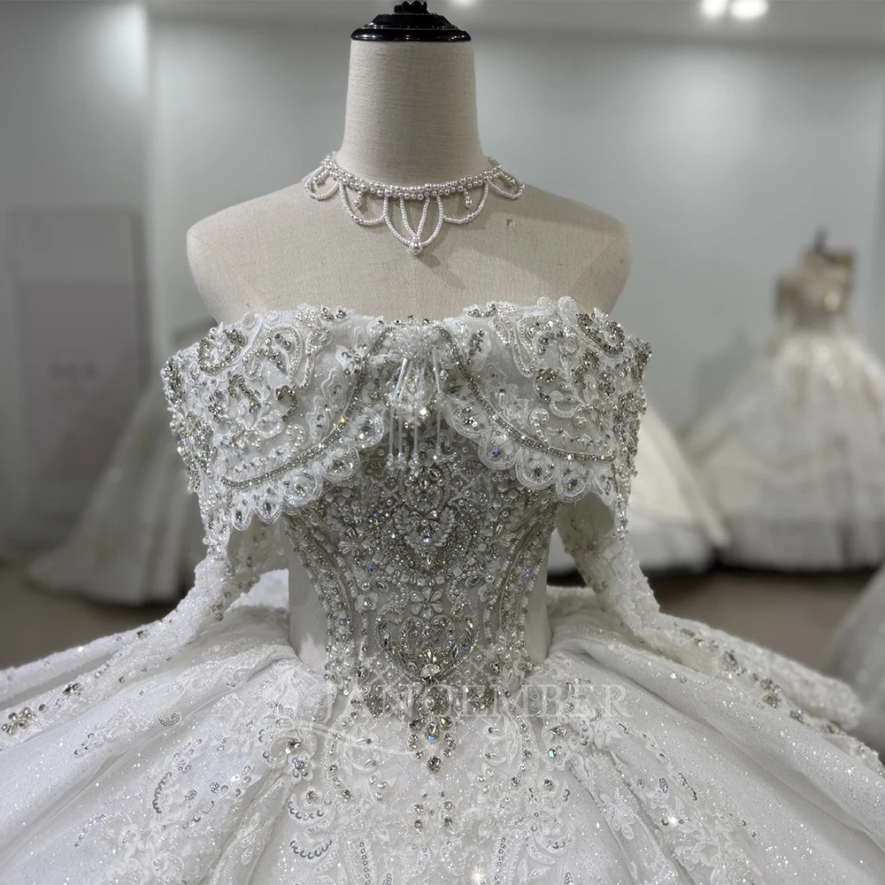 Vestido principal de noiva personalizado, mangas removíveis, vestido de casamento, luz, alta qualidade, cauda pesada, alta qualidade