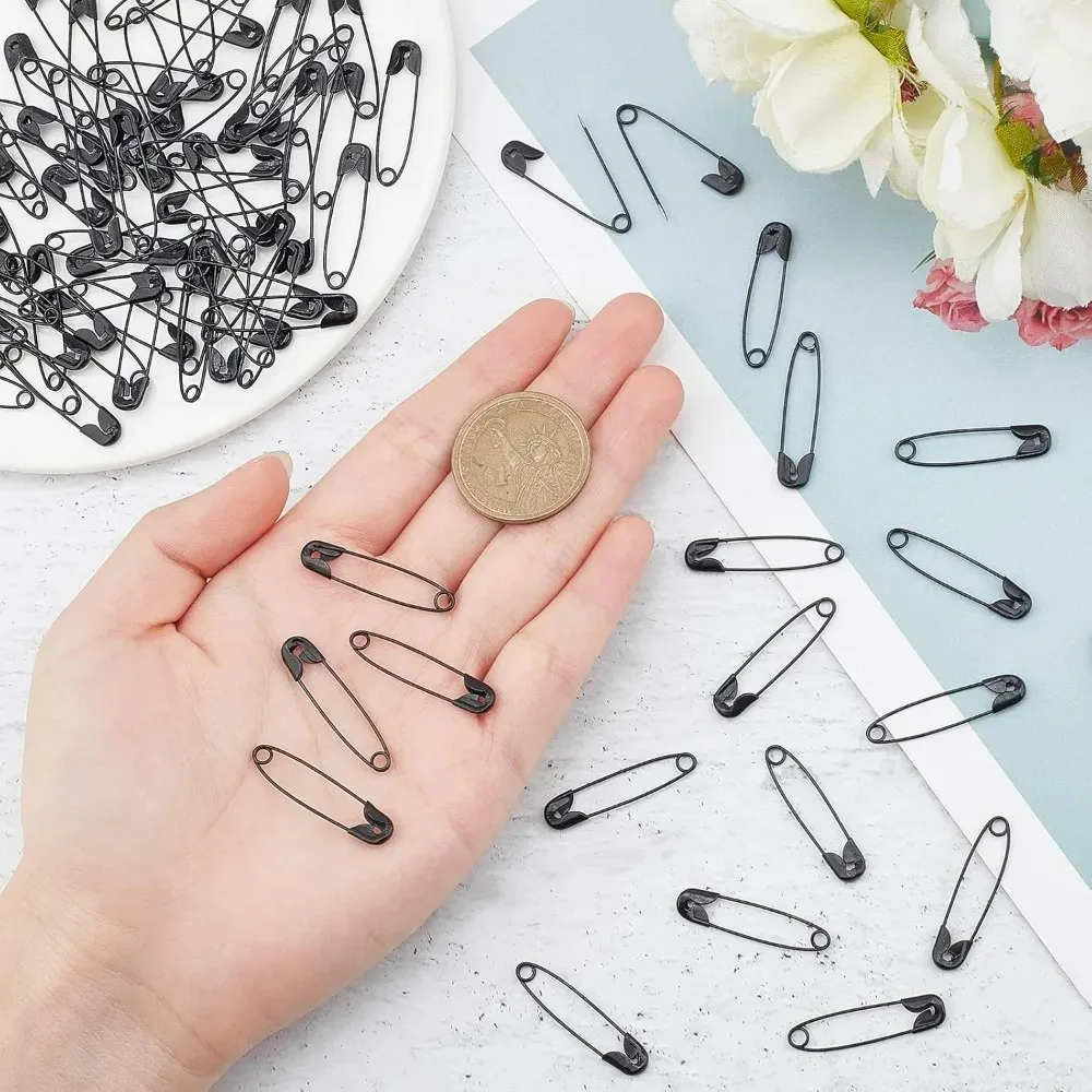 100 قطعة 1 "دبابيس الأمان السوداء دبابيس الأمان الملونة دبابيس الخياطة السائبة DIY بها بنفسك الحرفية صنع والملابس الحياكة غرزة ماركر #3