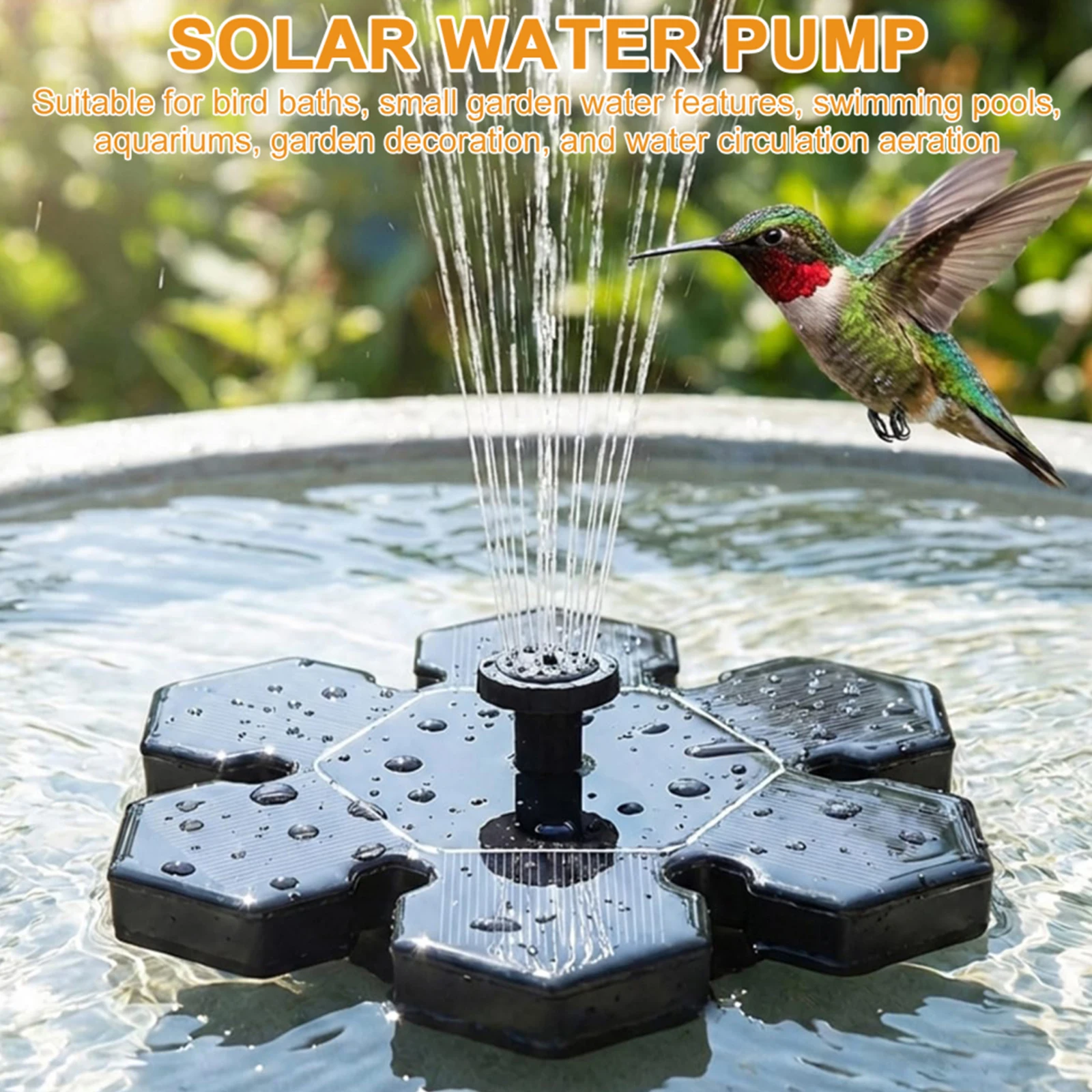 Solarna fontanna do kąpieli pt – Solar Pool Pump Kit recenzja i cena