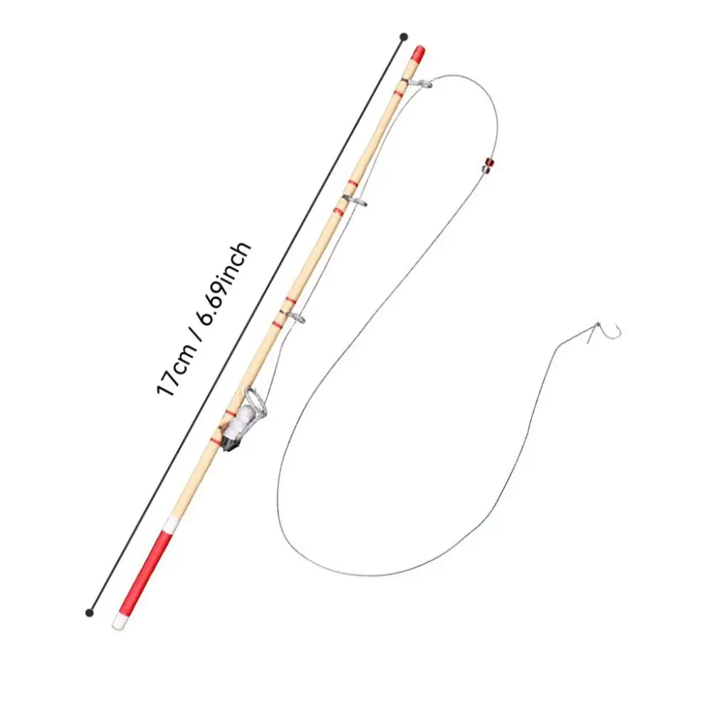 العصرية المشهد الصغير 17.5 سنتيمتر مصغرة الصيد أداة الزخرفية الصيد رود الحياة المشهد لعبة دمية اكسسوارات ألعاب أطفال