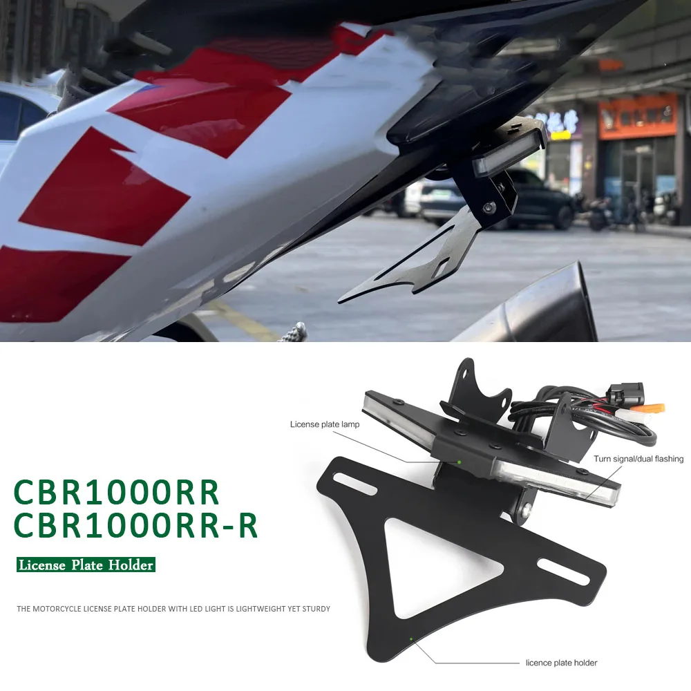 

For Honda CBR1000RR CBR 1000 RR-R License Plate Holder Motorcycle Rear Short Tail Stock Tidy Tailstock Bracket Kit 2020-2025