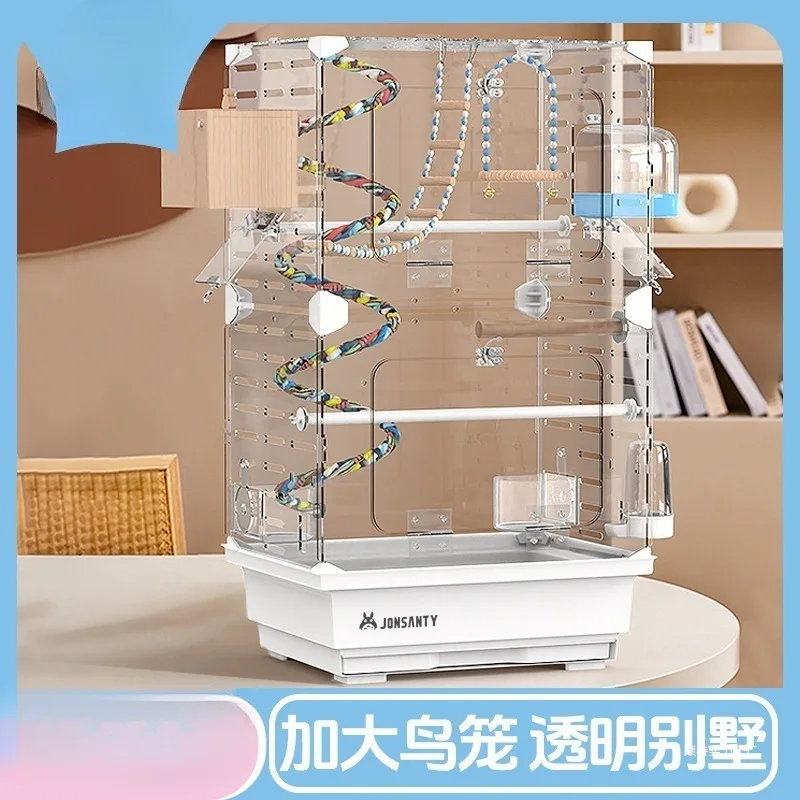 

Bird cage Xuanfeng large villa cage household ornamental cage wrought iron breeding bird cage