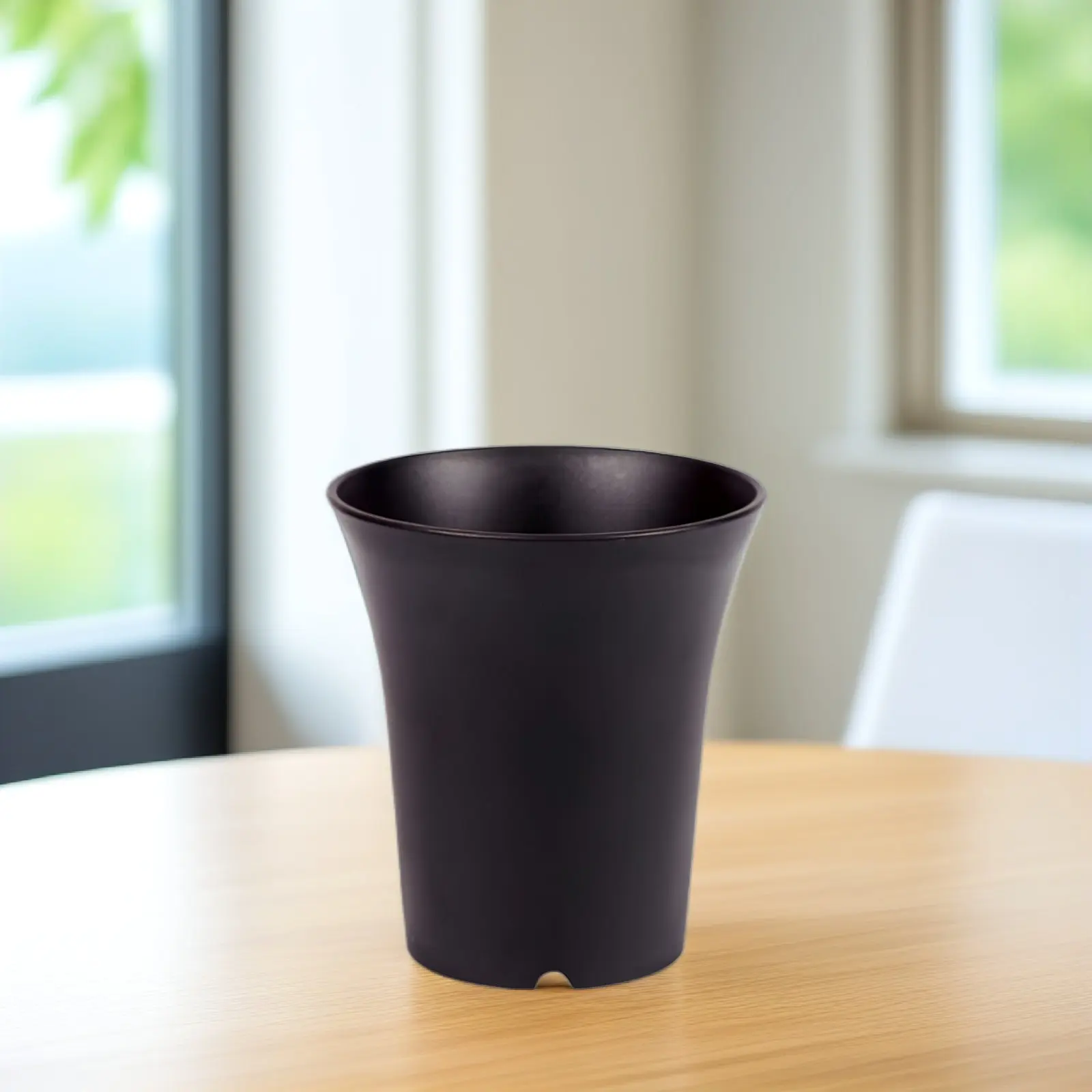 

1 шт. пластиковый цветочный горшок круглой формы, особо прочный, из толстого полимерного материала, для суккулентов, для дома, офиса, питомника, для рассады