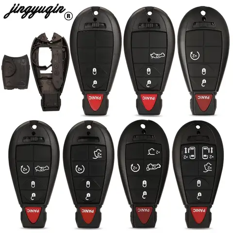 Чехол Для Ключей Jingyuqin Для Jeep Grand Cherokee, Chrysler 300, Town & Country, Dodge Challenger, Charger