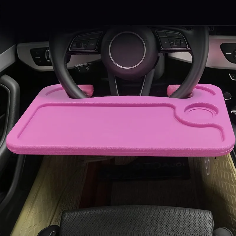 Car steering wheel tray 2-in-1 steering wheel dining table, food tray suitable for most vehicles