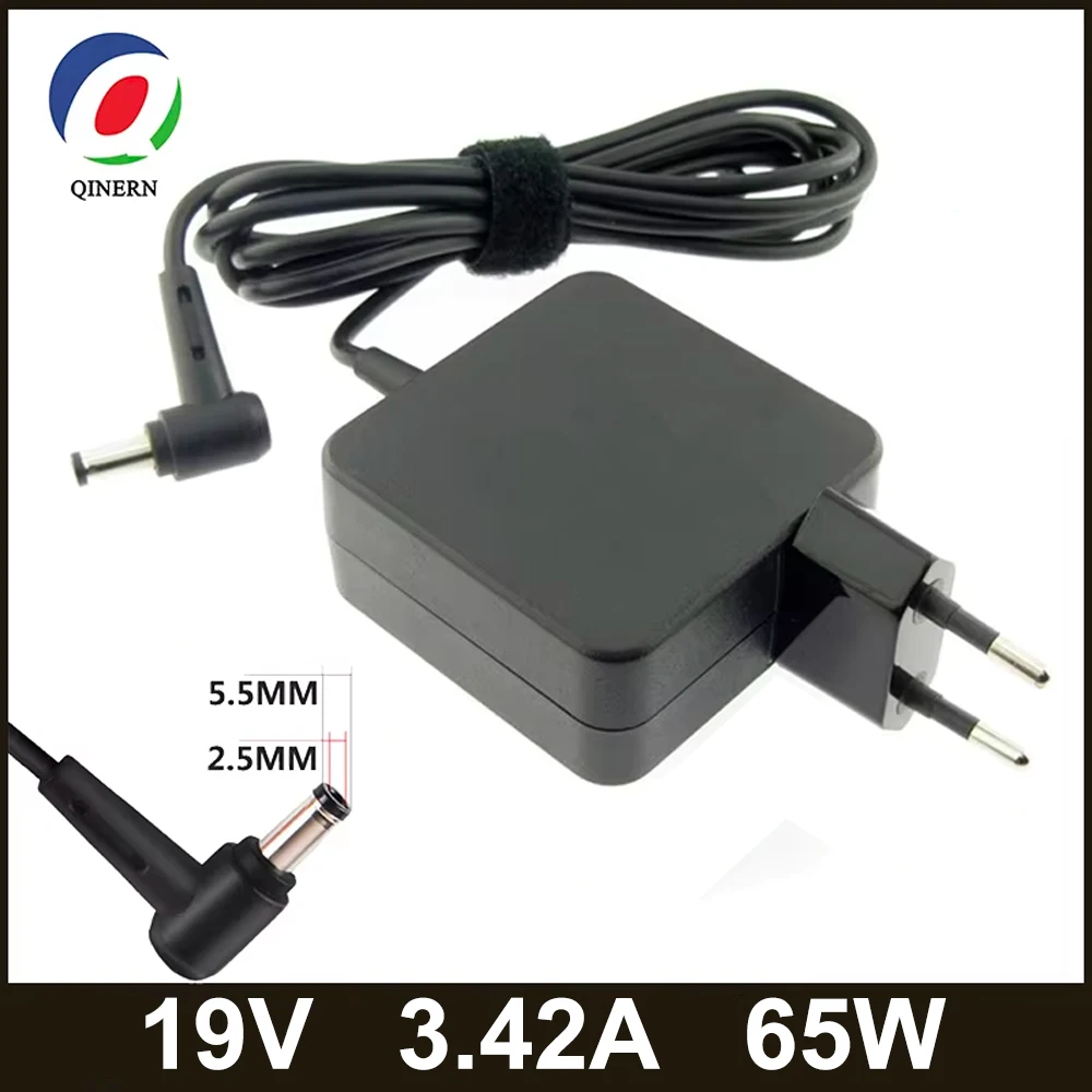 19V 3.42A 5.5x2.5mm 65W AC Laptop Adapter Charger for Asus X401A X550C A450C Y481 X501LA X551C V85 A52F X555 / TOSHIBA / GATEWAY