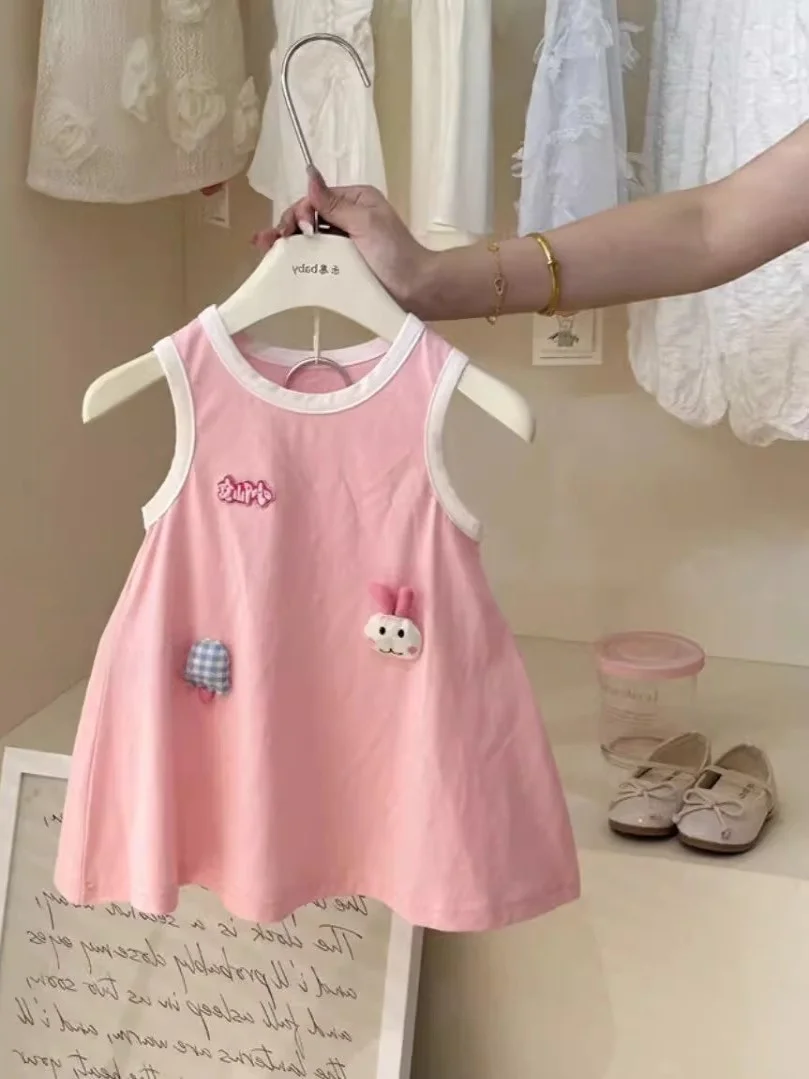 

Новый летний топ для девочек из шелкового материала Sweet Princ Sle Svel Vest Dr, милый и модный