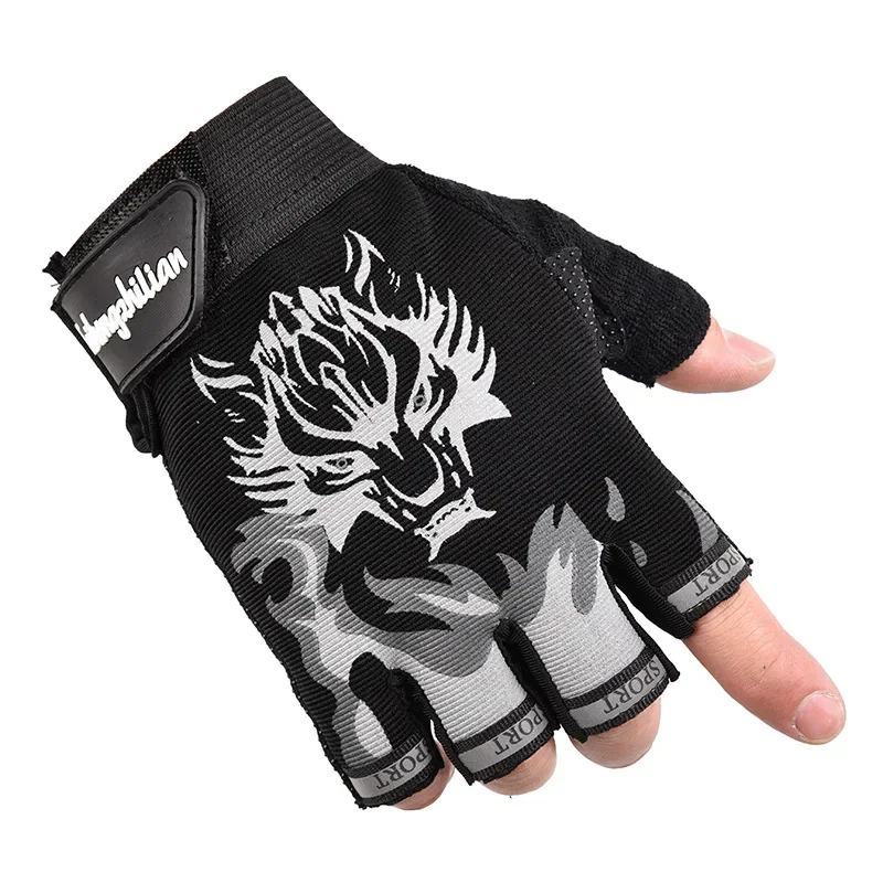 Motorcycle Half Finger Gloves Men Guantes Women Moto Bike Cycling Sports Fingerless Glove Shooting Hunting Wear-resistant Gloves