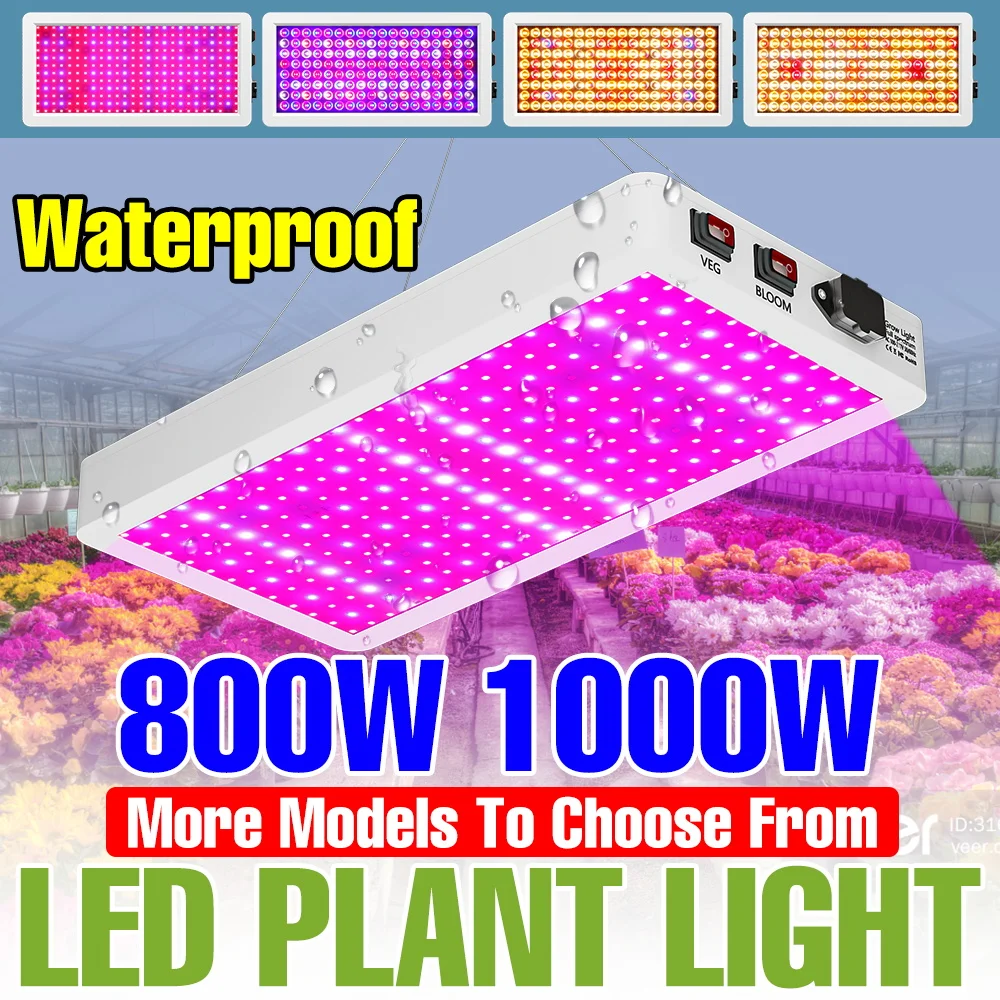 

1000W LED Full Spectrum Grow Light Greenhouse Plant UV Lamp Indoor Flower Hydroponics Green Vegetables Cultivation Fill Lighting