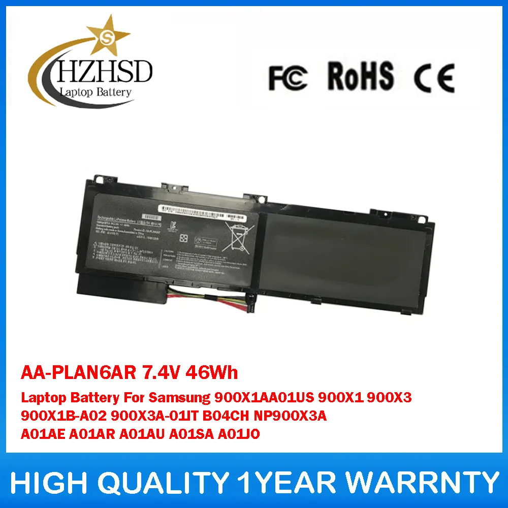 

AA-PLAN6AR 7.4V 46Wh Laptop Battery For Samsung 900X1AA01US 900X1 900X3 900X1B-A02 900X3A-01IT B04CH NP900X3A A01AE A01AR A01AU