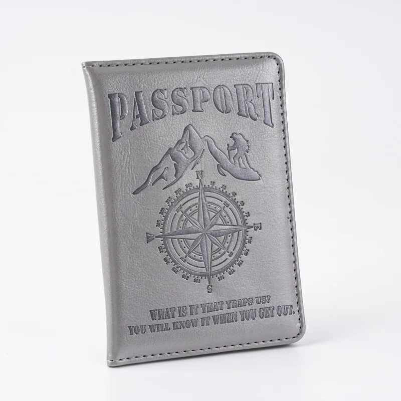 Portefeuille de voyage multifonction, porte-passeport, motif boussole d'aventure, couverture de passeport, porte-carte bancaire, porte-carte d'identité, nouveau