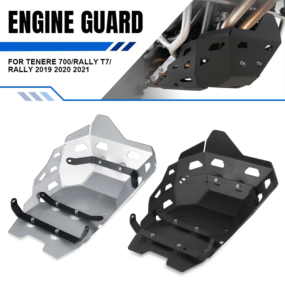 

Motorcycle Engine Protection Cover Bash Guard Skid Plate Belly Pan Protector For Yamaha Tenere 700/Rally T7/Rally 2019 2020 2021