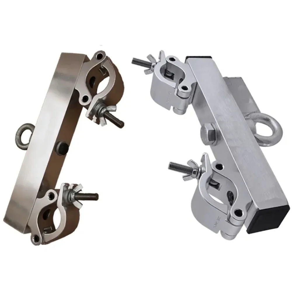 2inch Aluminum Alloy Truss Clamp Cross Half Coupler Bracket Mounting Bar with 500kg Safe Working Load Truss Accessory Hook