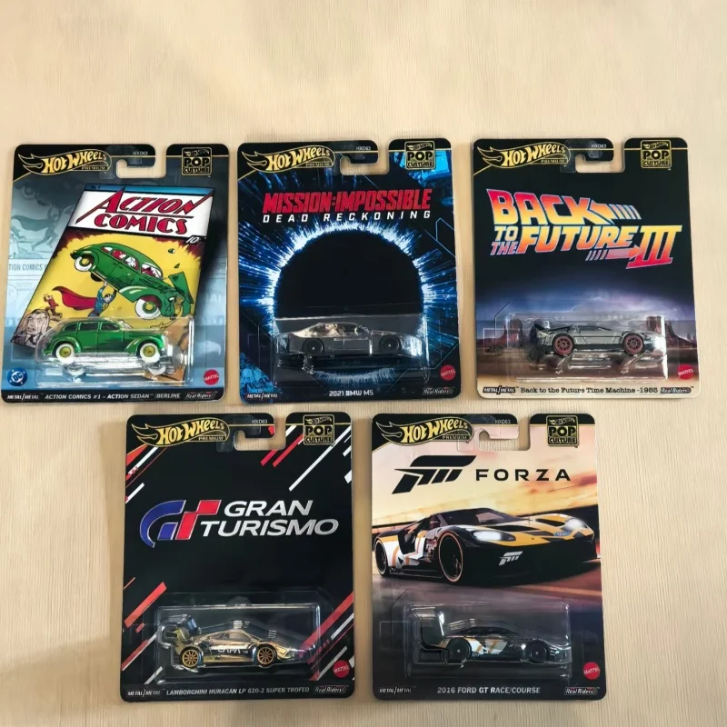 

Новая модель автомобиля Hot Wheels, поп-культура, серия L, 1/64 BMW M5, Lamborghini, коллекция «Назад в будущее», модель автомобиля из сплава, игрушка в подарок