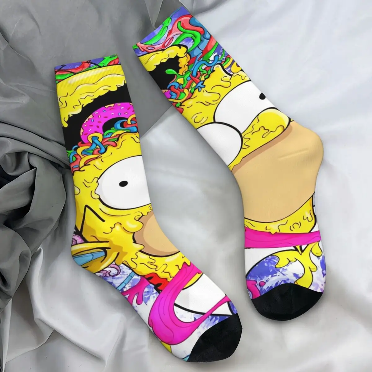 Socks Fashion Stockings Spring Non Slip Unisex Men Socks The S-simpsons Cartoon Soft Breathable Graphic Outdoor Sports Socks