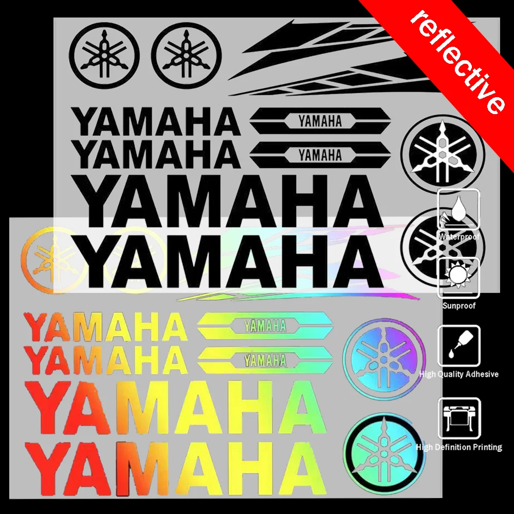 

For Yamaha Motorcycle Stickers Popular Letter Logo Scooter Fuel Tank Helmet Modified Decoration Set Stickers