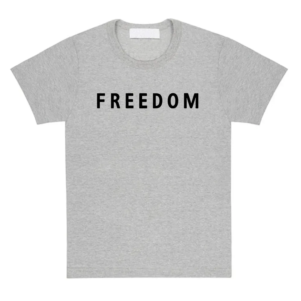 الحرية تشارلي كيرك تي شيرت القطن فضفاض عادية أنثى/ذكر بلايز للجنسين الشارع الشهير أمريكا الأمريكية موضة المرأة تي شيرت