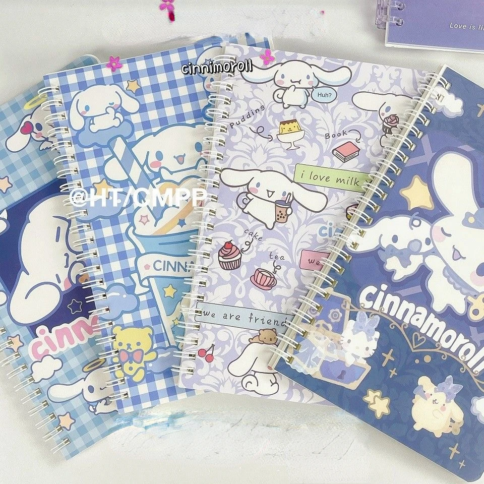 Sanrio Hello Kitty Kuromi My Melody Cinnamoroll High Value Coil Notebook Limited Student Cute Notebooks Writing Pads Journals