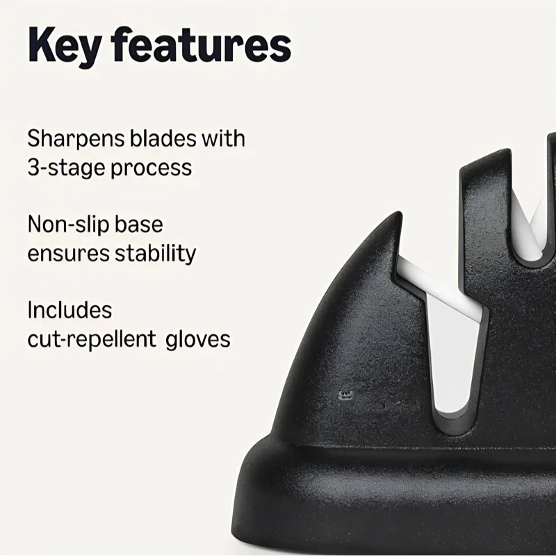 Custom Retractable Sharpening Stone Creative Manual Knife Sharpener Quick Grinding Tool For Household Kitchen