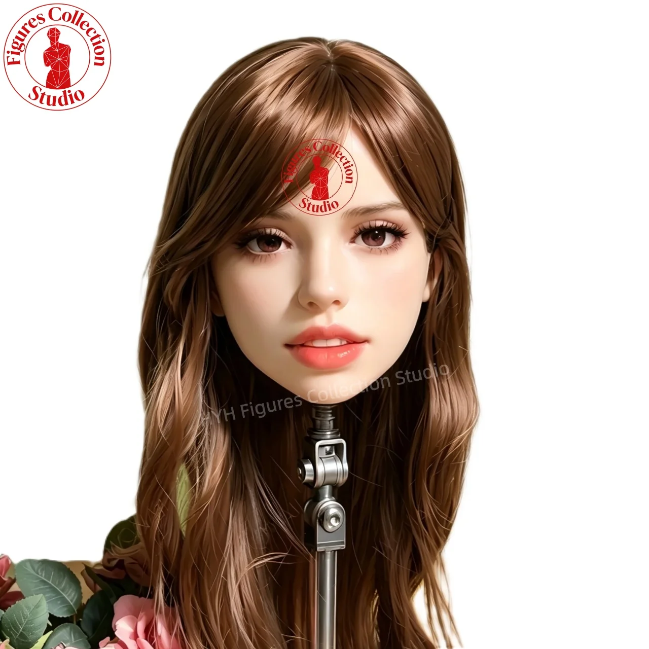 

Манекен головы Studio Makeup Head HYH-THB-KX-0048 в натуральную величину, интерфейс M16, для причесок, украшений, фотографии
