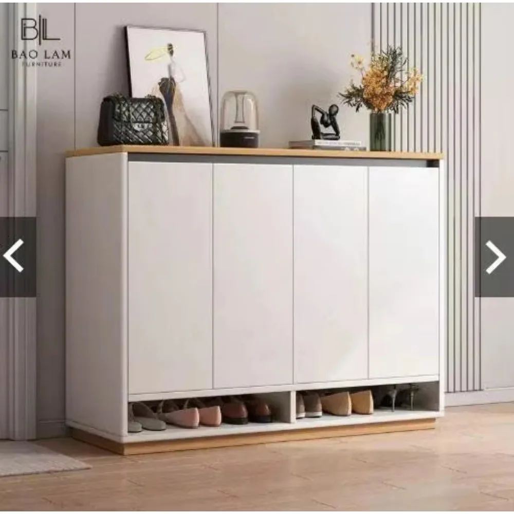 

Multi-Function Wooden Shoe Cabinet Modern Style Shoe Rack Cheap Price