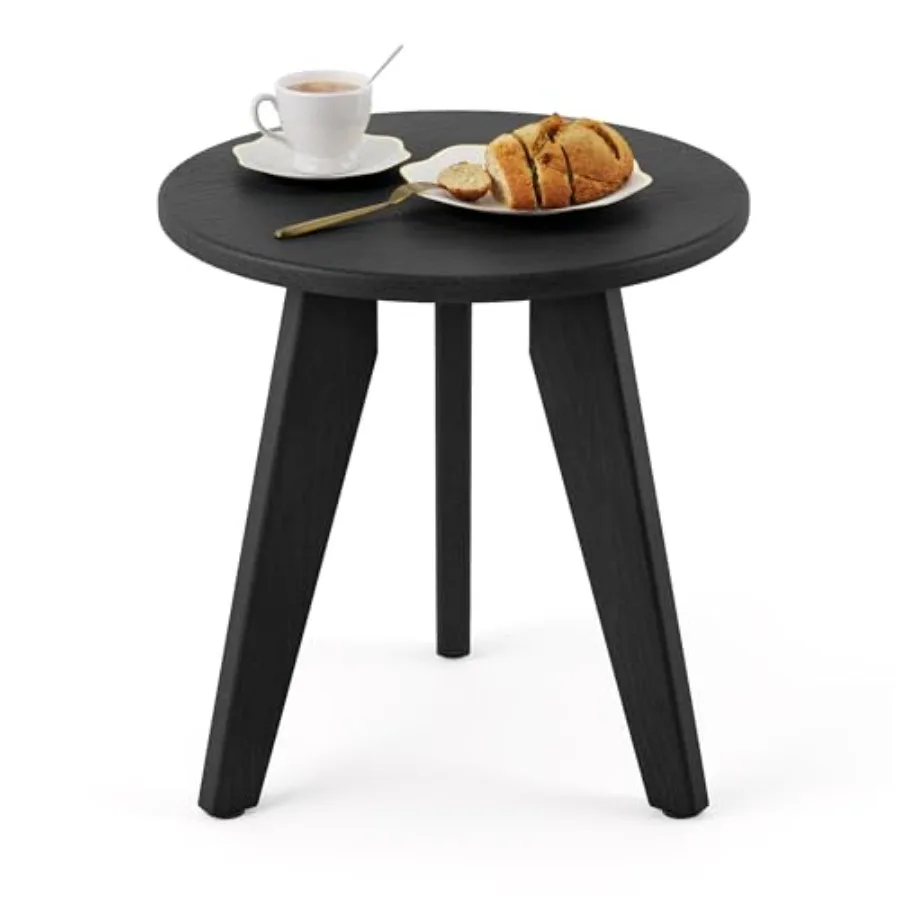 

HDPS Outdoor Side Table, Small Round Side Table Weather-Resistant, Outdoor Side Tables for Patio, Porch, Deck, End Table for Pl