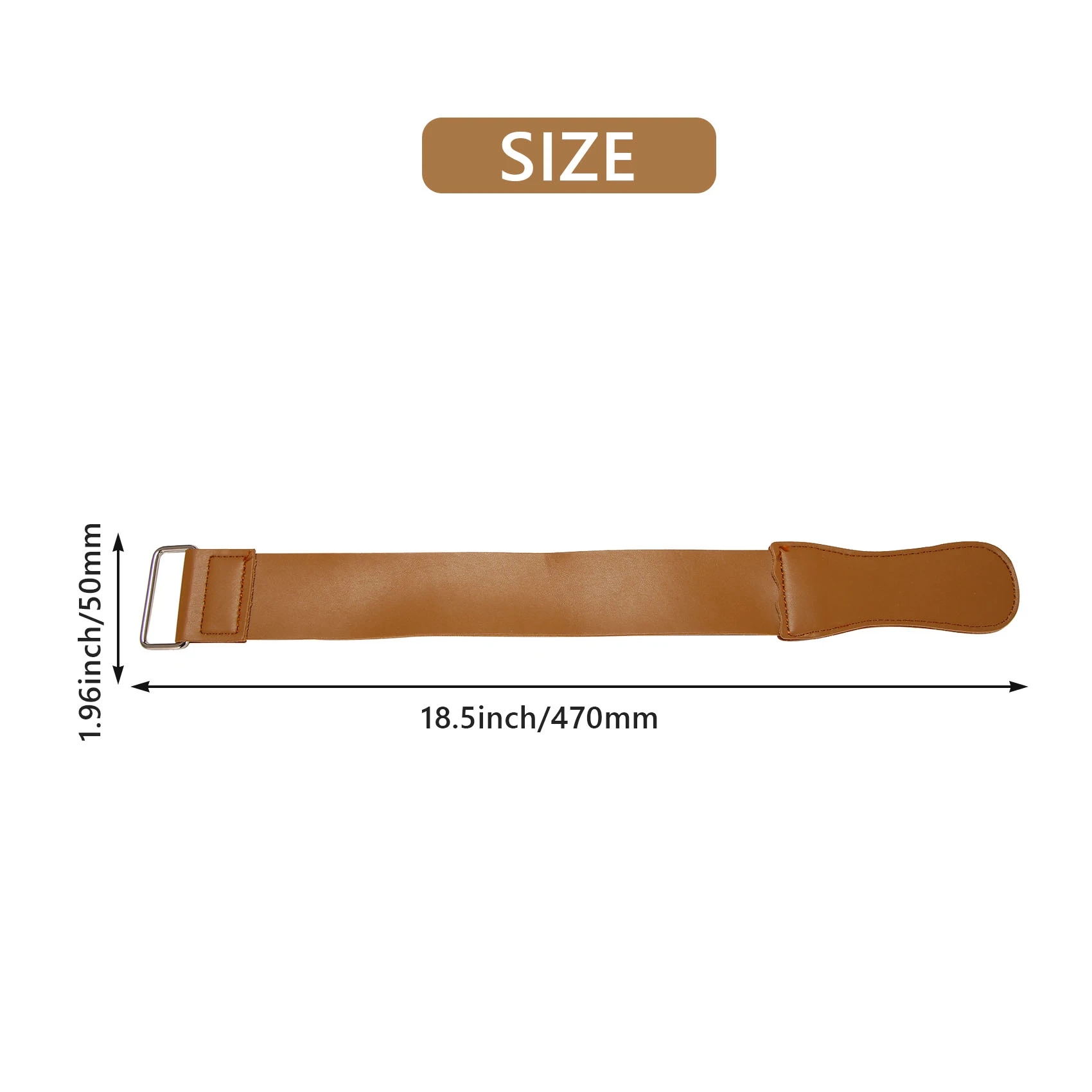 

ABNQ Strop, Double Genuine Leather Straight Strop, Folding Knife Shave Sharpener, Sharpening Belt