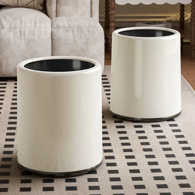 for Large Capacity Trash Can Household New Living Room Light Luxury Creative Bedroom High Value Kitchen Bathroom