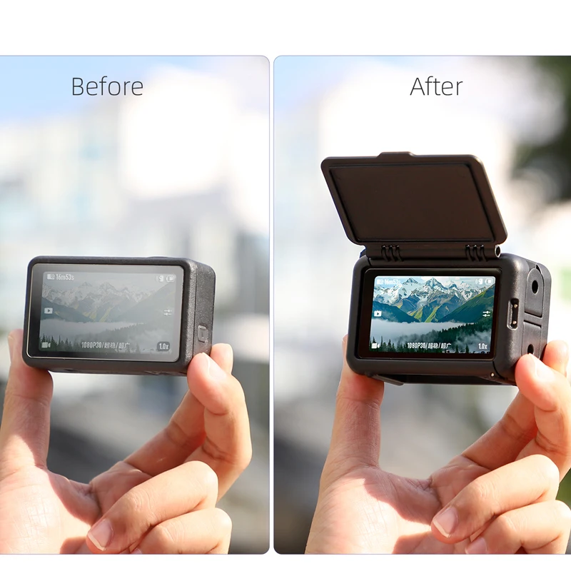 Pare-soleil Rabbit Jos pour DJI Action 5 Pro, étui anti-chute pliable, cadre Boder 6,000, accessoires de capot solaire, Action 4/3