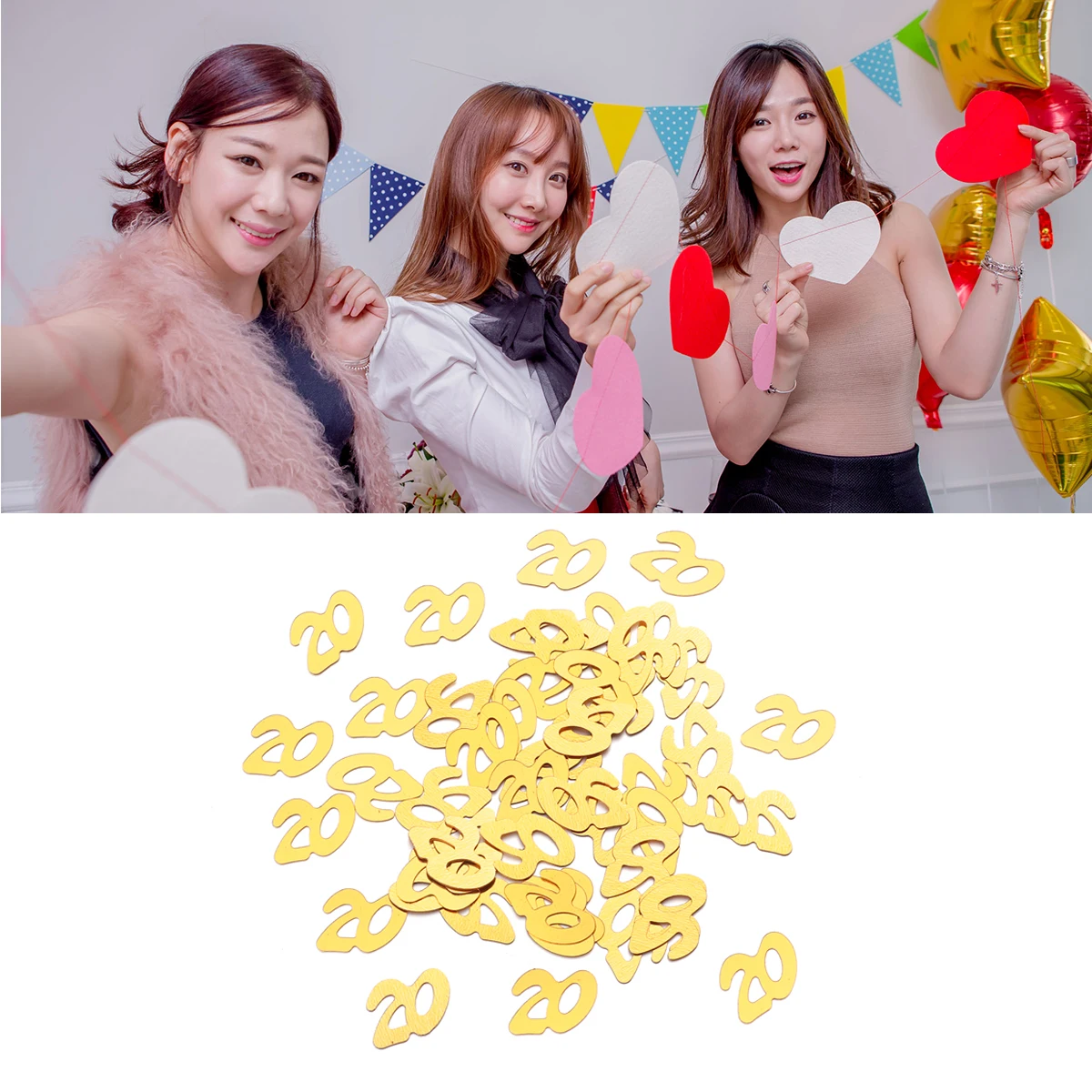 

1200 Pcs Sequin Confetti Sequins Birthday Commemorate Decoration Anniversary Decorations Babyparty