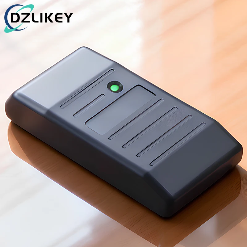 Mini 125KHz Proximity Access Reader : Waterproof Black Design, Self-Adaptive Wiegand 26 to 37 Protocol, for Apartments & Offices