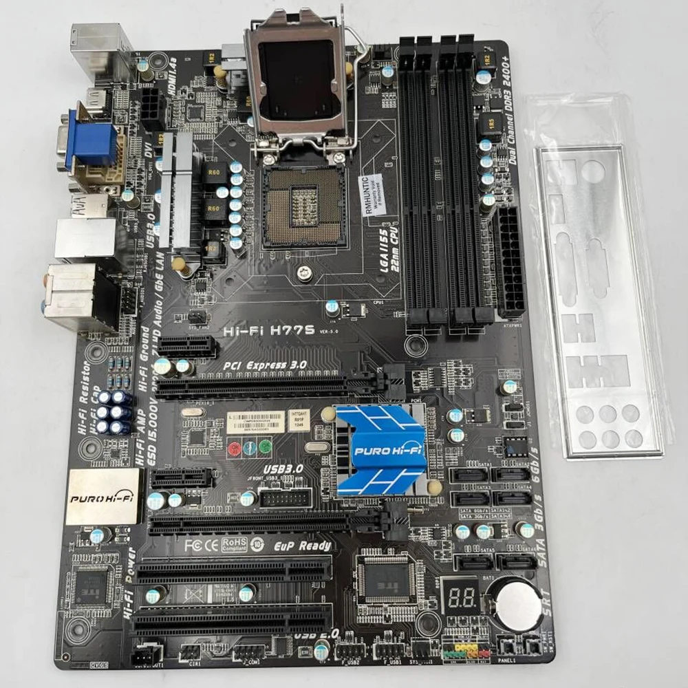 اللوحة الأم ATX لـ Biostar H77 LGA 1155 DDR3 USB 3.0 USB 2.0 Hi-Fi H77S
