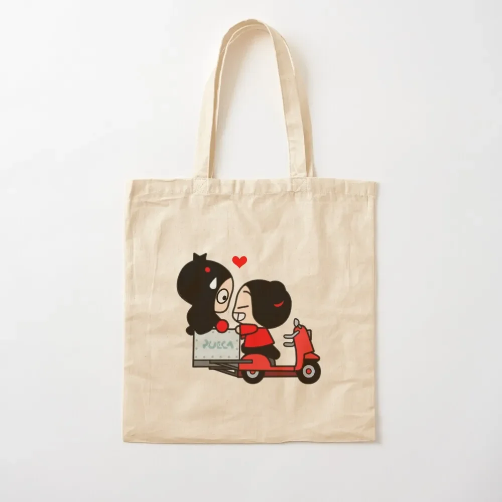 

Pucca X Garu (Scooter) Tote Bag Fabric bag Woman shopper bag Handbags women