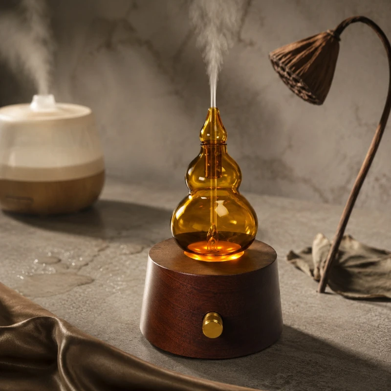 creative-chinese-style-gourd-aroma-diffuser-hand-blown-glass-essential-oil-diffuser-for-household-use-zen-style-gift-option