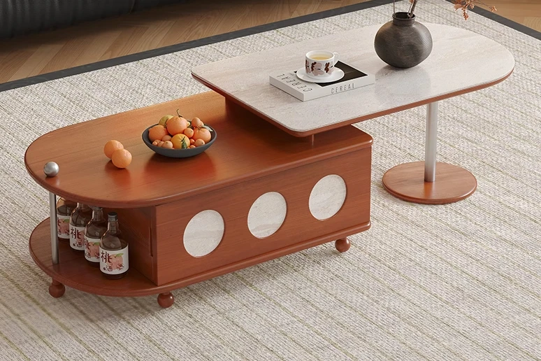 Thé rétractable médiéval en bois massif