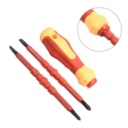 3PCS/set Insulated Screwdriver Set Multi-Purpose Electricians Slotted Cross Screwdriver Bit Screw Driver Bits Kit Repaire Tools