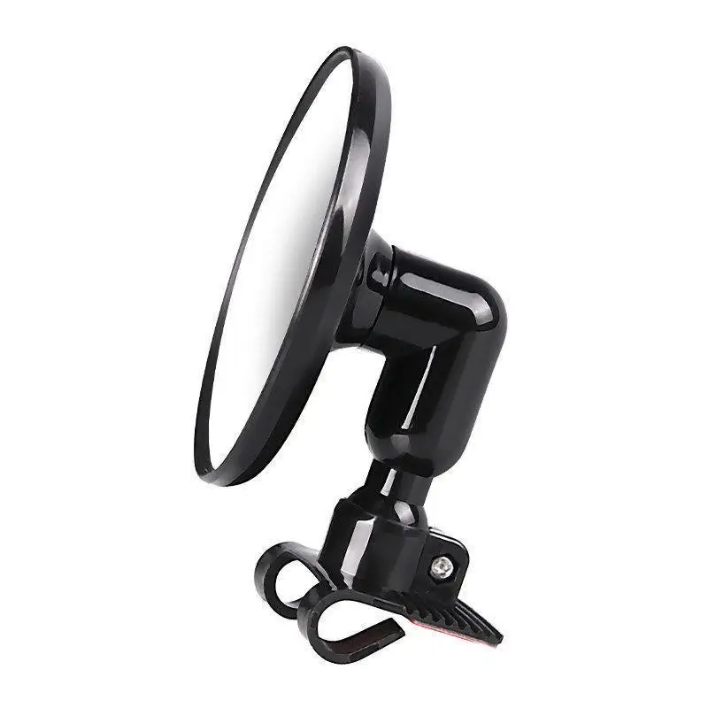 [M] Round Rearview Mirror 360 Rotation Covers Auxiliary Rear View Wide Angle Convex Mirror Adjustable Car Auxiliary