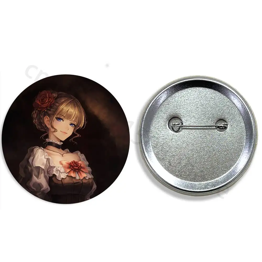 umineko no naku koro ni 32/44/58mm Handmade Pins Round Brooch Badge Backpacks Clothes Jewelry Gifts