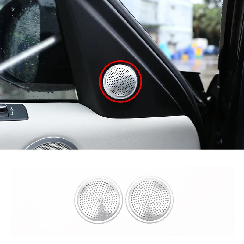 Stainless Steel Tweeter Cover Car Audio Tweeter Speaker Decorative Mesh Car Supplies For Land Rover Discovery 5 L462 2017-2026