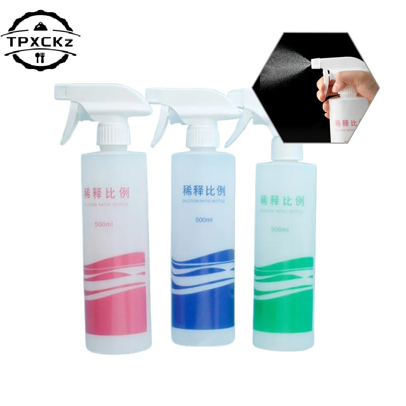 1pc 500ml Concentrate Dilution Ratio Bottle Proportional Scale Spray Bottles  Watering Plastic Garden Tools Sprayer