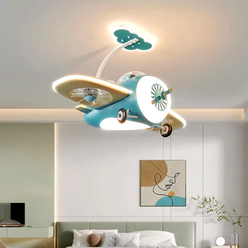 Modern led lamp with Ceiling fan without blades kids bedroom Ceiling fan with remote control Ceiling fans with light fixture