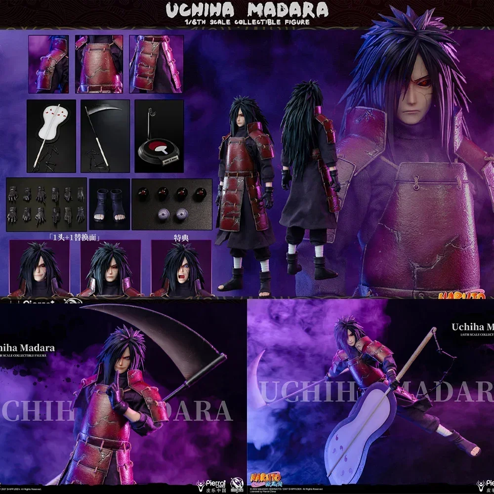 In Stock Naruto Shippuden Uchiha Madara 1/6 Scale Action Figures Original Rocket Toys ROC-005 Model Dolls Toy For Ornament Gift