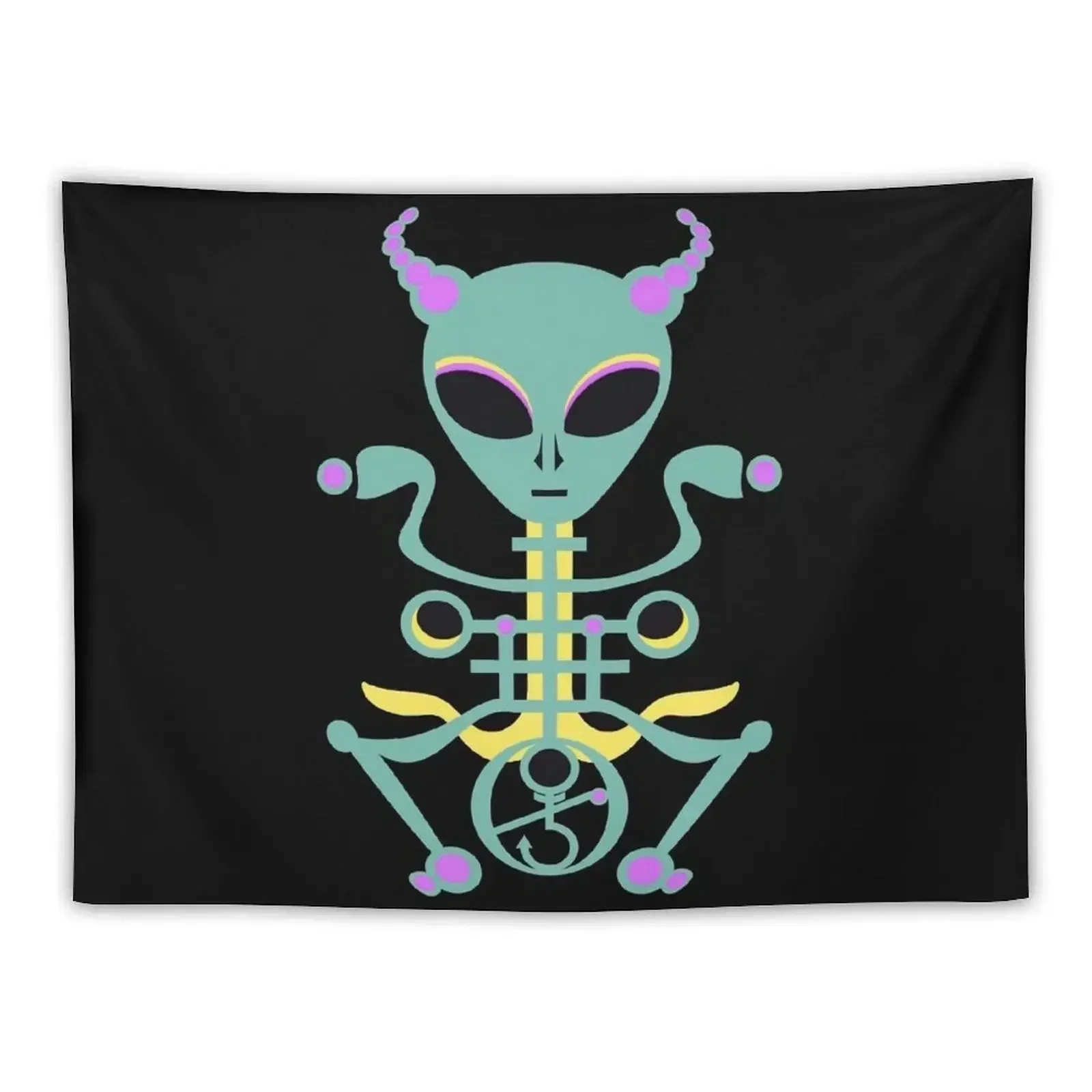 Alien Contact Crop Sigil 333 Tapestry Luxury Living Room Decoration Wall Mural Tapestry