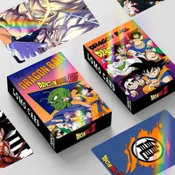 New anime Dragon Ball One Piece Naruto Goku Cartoon Laser laser double sided flash card toy 30 regali di festa