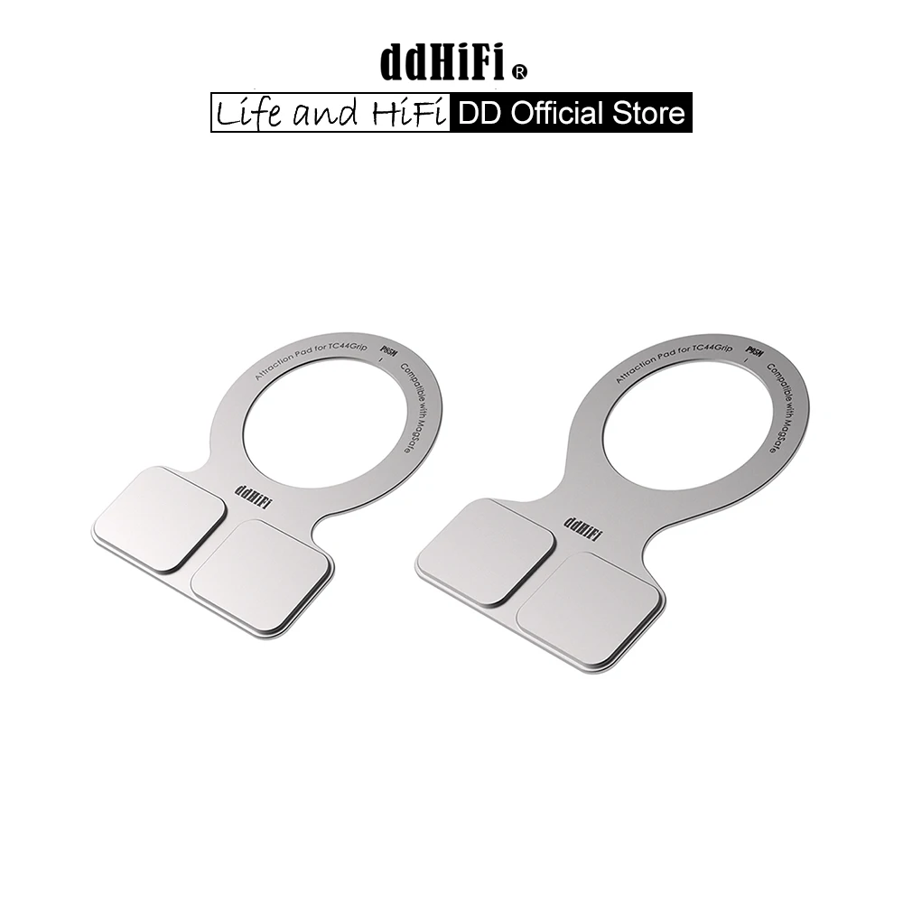 DD ddHiFi TC44Grip Magnetic Attraction Pad P85M/P95M, Compatible with MagSafe, 1.3mm Ultra-Thin CNC Aluminum for Gaming & Music